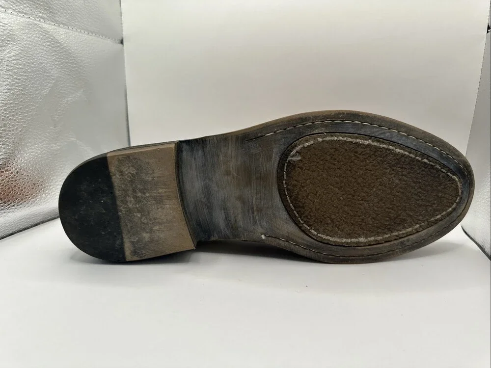 John Fluevog Welles Men's Dress Shoes Sz 12 Orange & Brown *Discontinued Style*